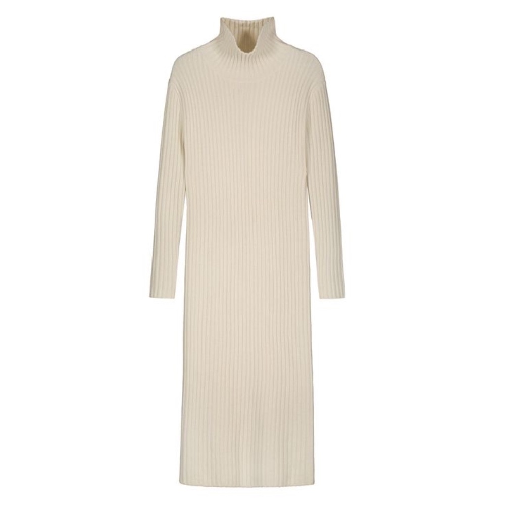 Almada Label Sue Cream coloured Wool maxi dress Size S